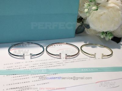 AAA Fake Tiffany T Square Diamond Bracelet Price - 925 Silver 